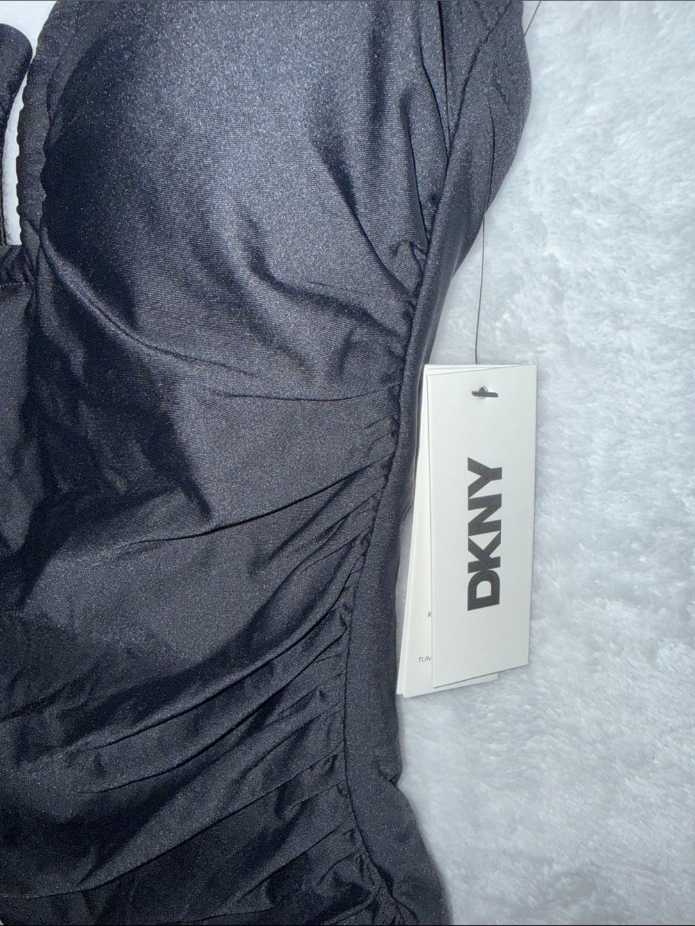 Dkny Black Strapless One-Piece Swimsuit - Picture 2 of 10